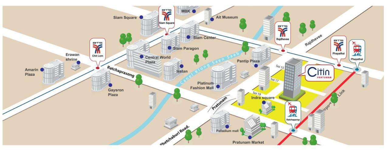 Citin Pratunam Bangkok By Compass Hospitality Екстериор снимка